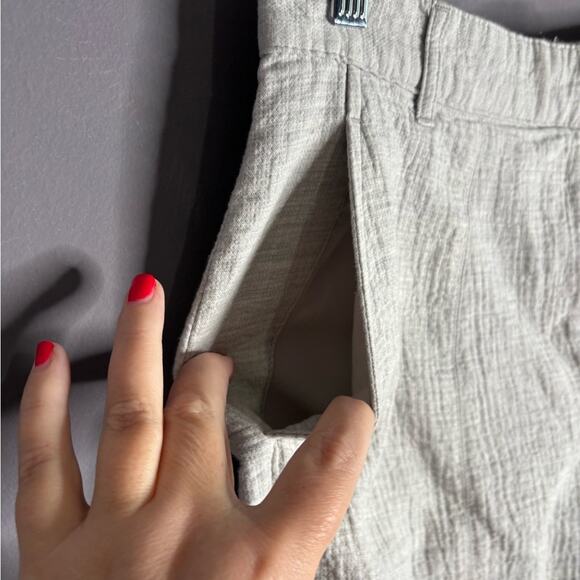 Zara Light Gray Straight Leg Ankle Length Pants Size 4 - Picture 4 of 6